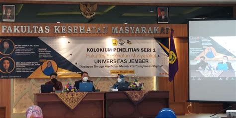 Kolokium Penelitian Seri I Fkm Unej Kesiapan Tenaga Kesehatan Menuju