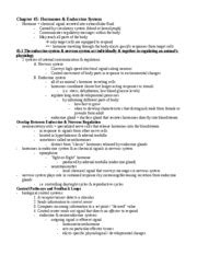 Chapter 45 Hormones & Endocrine System - Chapter 45: Hormones ...