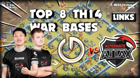 TH14 Anti 3 War Bases With Links Of ATN ATTAX Vs MCES Team Elevate