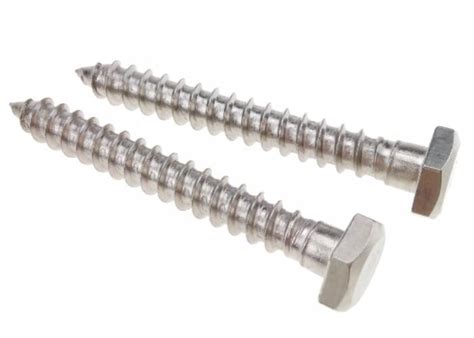 Hex Head Stainless Steel Lag Screws For Wood Fastener Asme