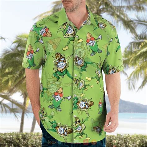 Hot Busch Light Corn Dance Art Hawaiian Shirt Express Your Unique