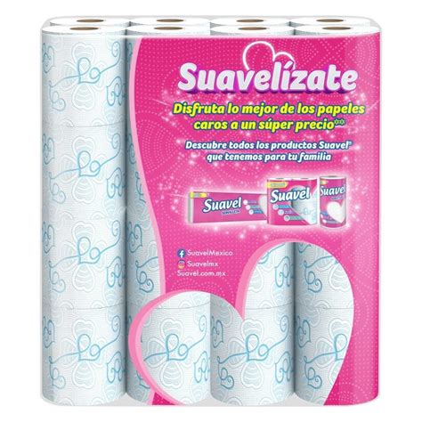 Papel Higiénico Suavel 32 Rollos De 200 Hojas Dobles C U Walmart