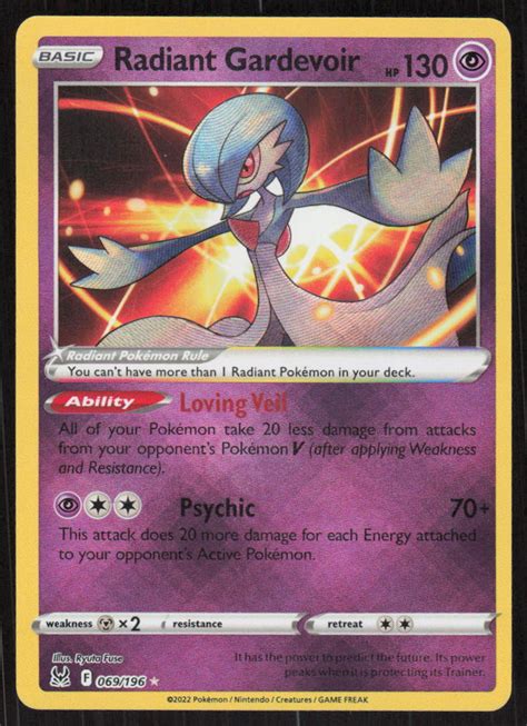 Pokemon Tcg Swsh11 Lost Origin 069196 Radiant Gardevoir Nm Ebay