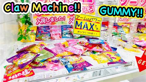 Various Snacks Claw Machine Wins Gummy Chocolate Ufo Catchers