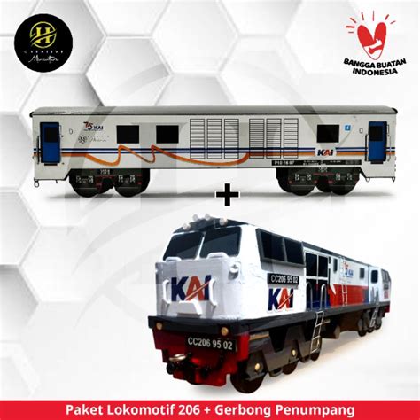 Jual Miniatur Kereta Api Paket Loko Dan Gerbong Penumpang Cargo N