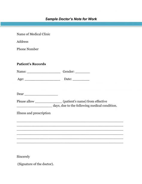 19 Fake Doctors Note Template Download 2021 Word Pdf