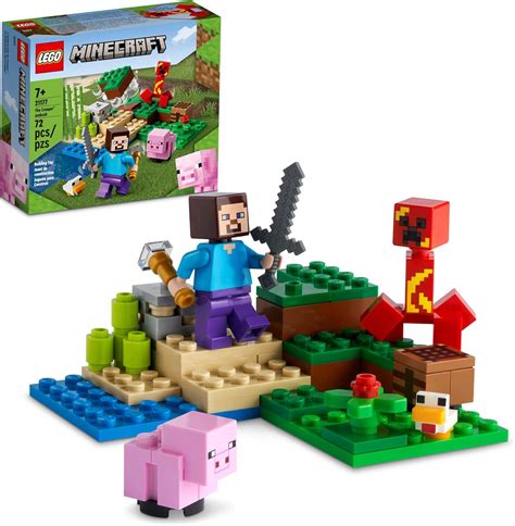 Lego Minecraft A Emboscada Do Creeper Kit Incr Vel Pe As