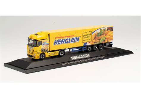 Herpa Mercedes Benz Actros Bigspace 18 Kühlkoffer Sattelzug Henglein