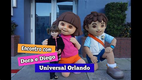 Cecília Conhecendo Dora Aventureira E Diego Na Universal Studios