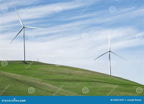 Turbines Altamont Pass Stock Image Image Of Grid Blue 65821029