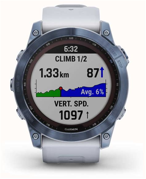 Garmin Fenix X Sapphire Solar Mineral Blue Dlc Titanium Whitestone