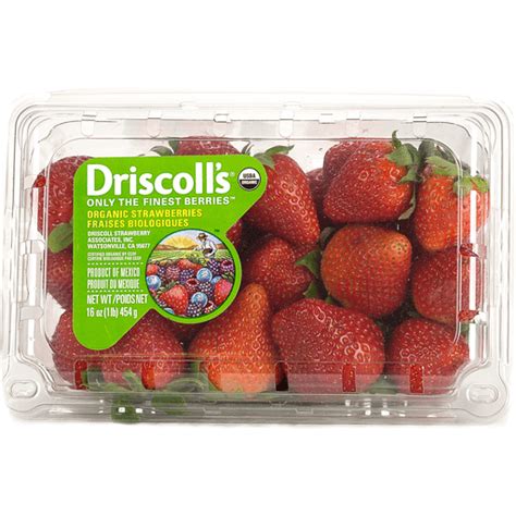 Driscolls Org Strawberries 16 Oz Bayas Y Cerezas Selectos