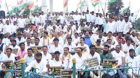 Congress Stages Protest Against Bjp Star Of Mysore