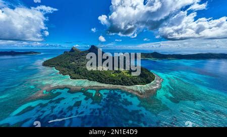 Aerial Of Mangareva Gambier Archipelago French Polynesia South