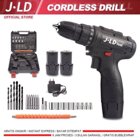 Jual Mesin Bor Baterai Jld V Cordless Mm Fullset Termurah