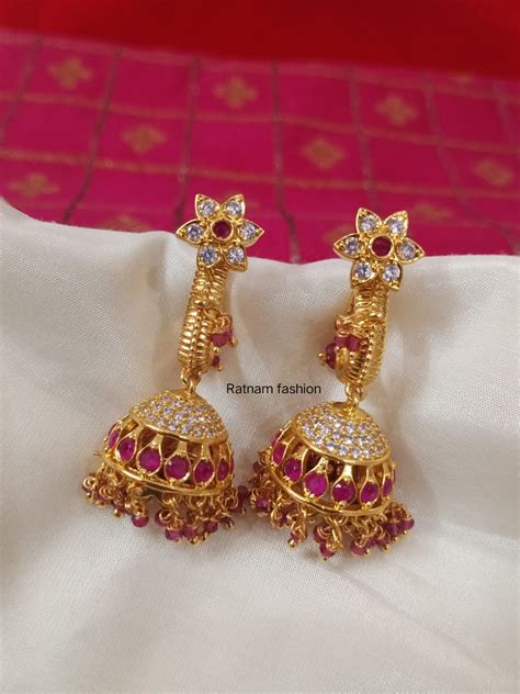 Details More Than 71 Makara Kundanalu Earrings 3tdesign Edu Vn