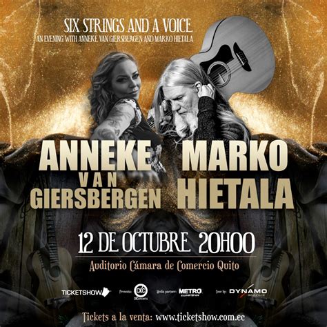 Ticket Show On Twitter Anneke Van Giersbergen Marco Hietala Quito