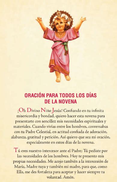 Oración al Divino Niño Jesús esbiblia