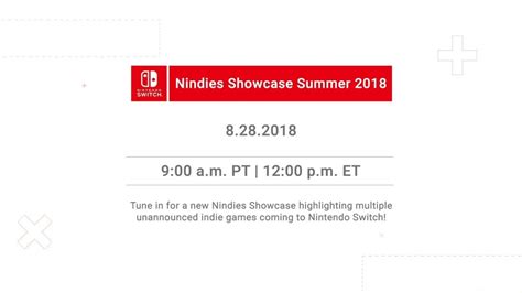 ¡observa En Vivo El Nintendo Switch Nindies Showcase 2018 Nintheorist