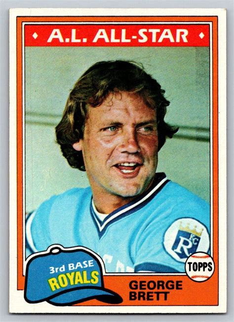 Topps George Brett Al All Star Kansas City Royals Ebay