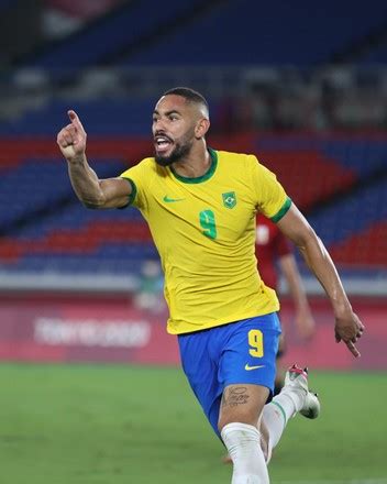 Matheus Cunha Brazil Celebrates After Scoring Editorial Stock Photo ...