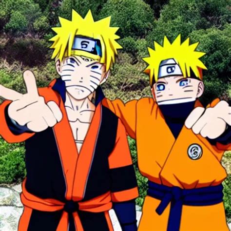 Naruto Uzumaki And Goku Hanging Out Stable Diffusion OpenArt