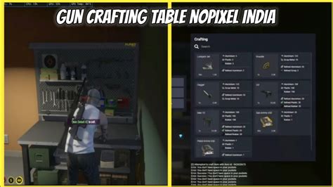 Gun Crafting Table Nopixel India Didot Gta V Youtube