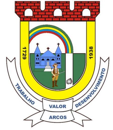 Brasão do Arcos Minas Gerais Coat of arms crest of Arcos Minas Gerais