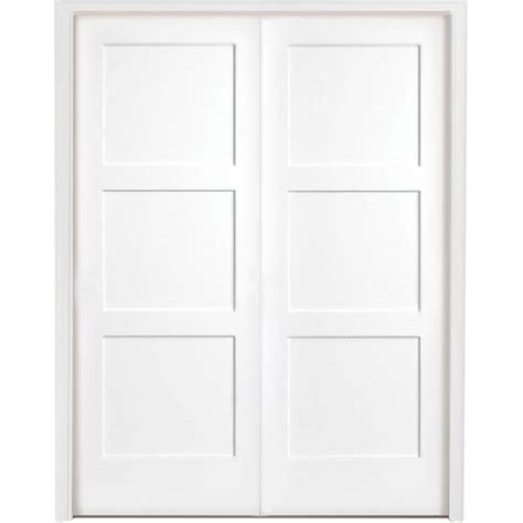 Reviews For Steves Sons 48 In X 80 In 3 Panel Equal Shaker White