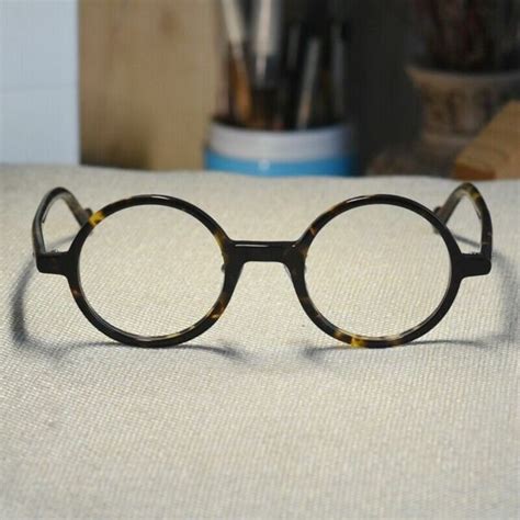 Retro Round Japan Handmade Acetate Eyeglasses Tortoise Glasses Rx Eyewear Unisex Ebay