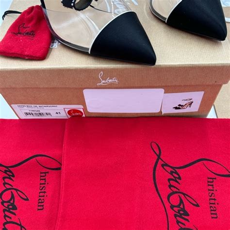 Christian Louboutin Shoes Womens Christian Louboutin Naked Bow Satin Pvc Pumps Size