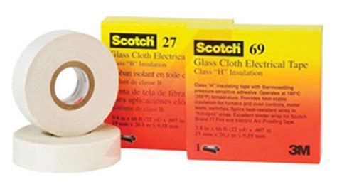 27 1 2 X66 3m Scotch 27 White Glass Cloth Electrical Insulation Tape 13mm X 20m Rs