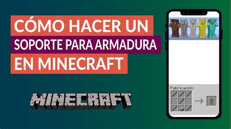 C Mo Hacer Un Soporte Para Armadura Con Brazos En Minecraft Crafteo