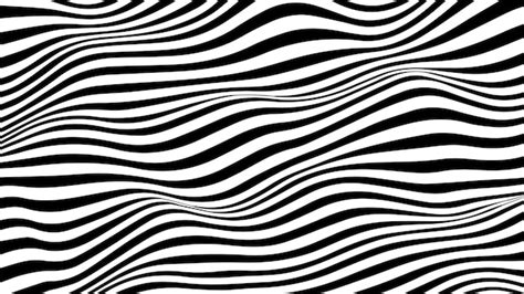 Illusion D Optique Vectorielle Avec Lignes Noires Et Blanches R Sum