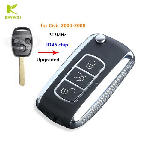 KEYECU Replacement Upgraded Flip Remote Car Key Fob 3 Button 315MHz