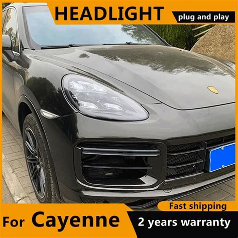 For Porsche Cayenne Headlights Head Light Drl