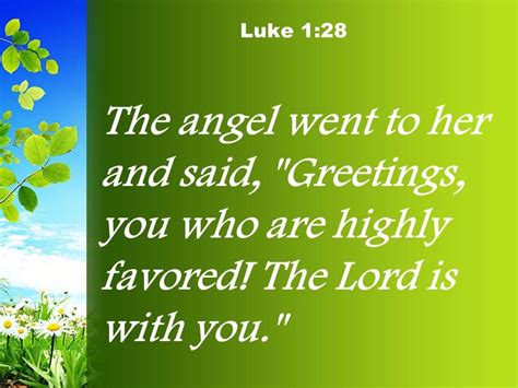 Luke 1 28 You Who Are Highly Favored Powerpoint Church Sermon