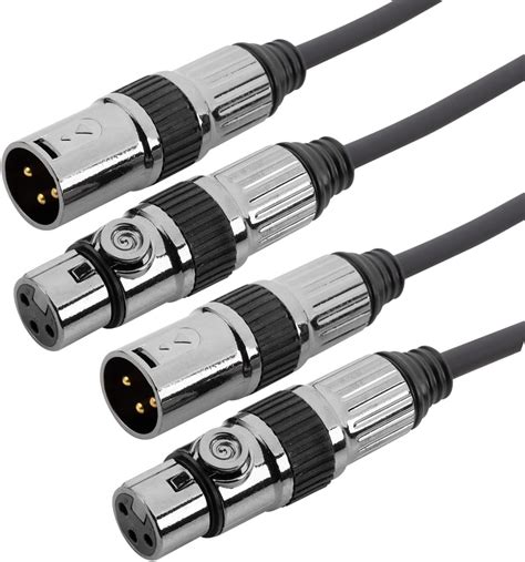 Cabos Plugs Cabo de Microfone XLR Macho Fêmea cor Branca