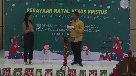 IBADAH PERAYAAN NATAL GPIB SOLA GRACIA MARANGKAYU YouTube