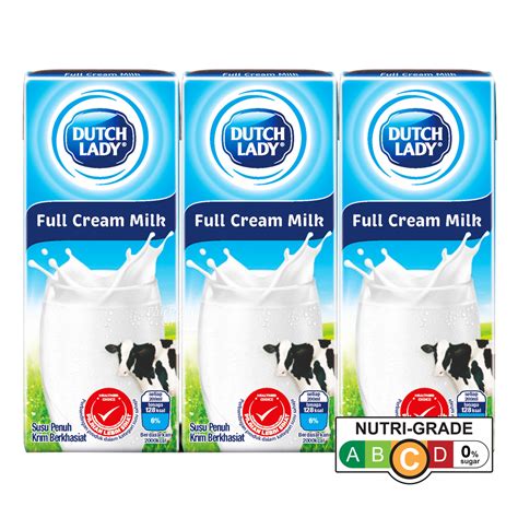 Dutch Lady Pure Farm UHT Flavoured Milk Full Cream NTUC FairPrice