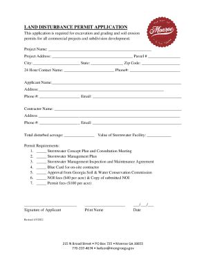 Fillable Online R R Grading Permit Application Package Fax Email Print