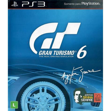 Gran Turismo 6 Ps3 3 Sem Manual Detalhe Jogo Mídia Física