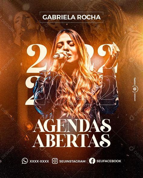 Flyer Agendas Abertas Gosple Social Media Psd Editável Download Designi