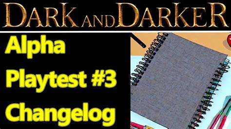 Dark And Darker Alpha Playtest Changelog Patch Notes Ranger Nerfs