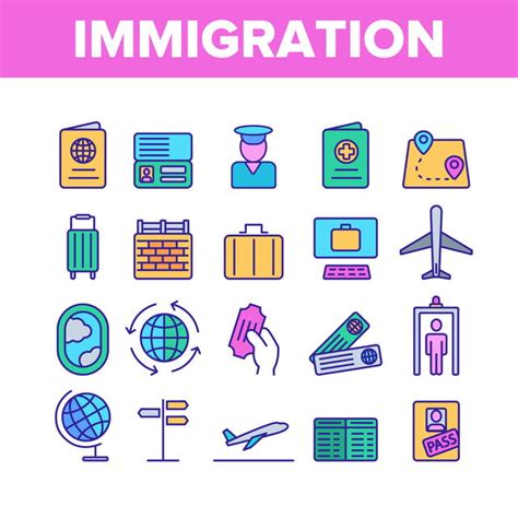 Immigration Travel Vector Art Png Immigration Abroad Travel Vector