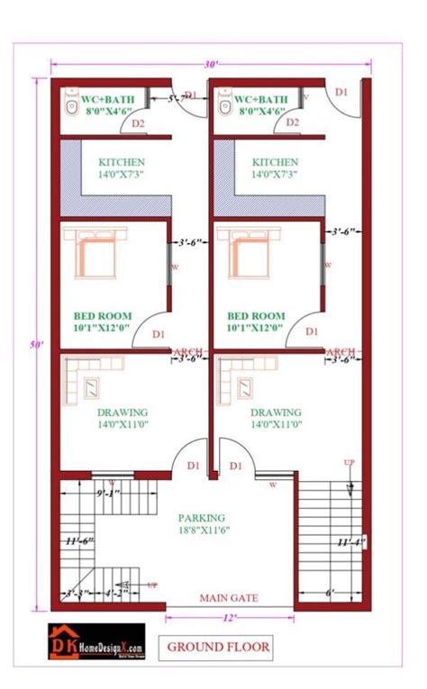 25X55 Affordable House Design DK Home DesignX