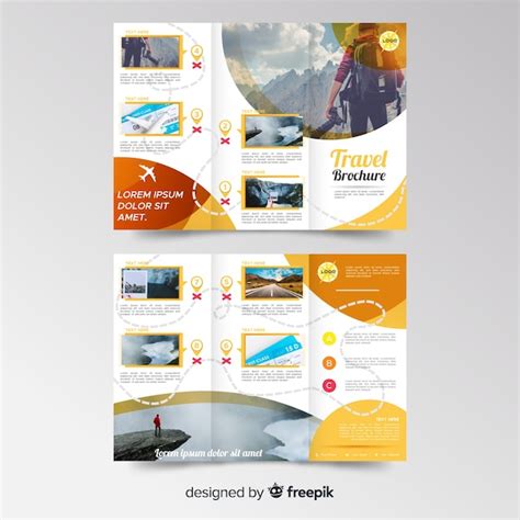 Travel Brochure Template Tri Fold