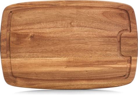 Rechthoekige Luxe Acacia Houten Snijplank Met Sapgroef Cm