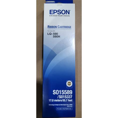 Original Epson LQ-590 LQ590H Ribbon Cartridge ( S015589/S015337 ...