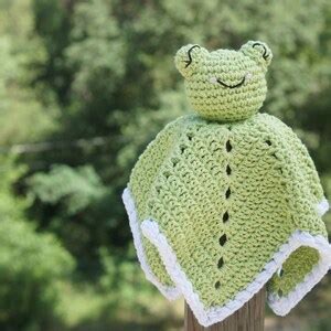 Crochet Frog Lovey Pattern Amigurumi Safety Blanket Baby Comforter